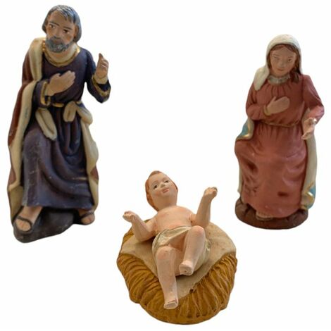 Presepe terracotta dipinta 15 statuine 20 cm