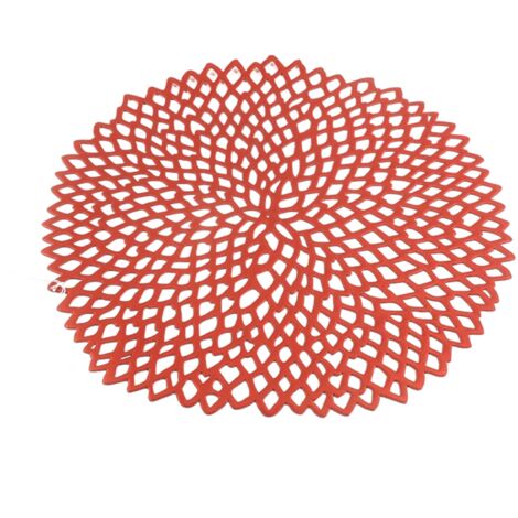 Sottopiatto natalizio per tavola di Natale e festività da Ø 40 cm -Rosso