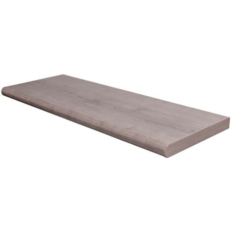 Mensola da muro sospesa in legno con bordo arrotondato fissaggio con tasselli a scomparsa -Ciliegio / 80 x 20 x 1.8 cm