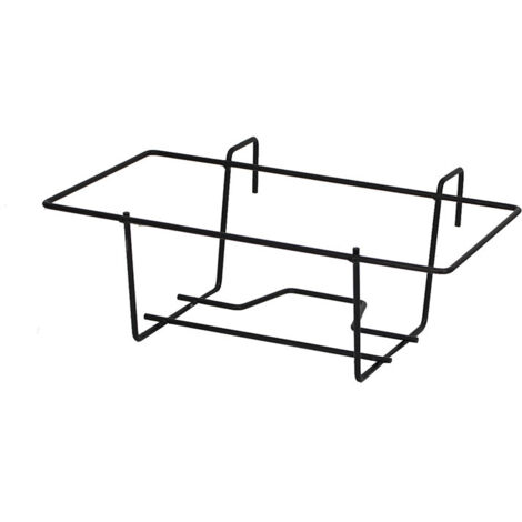 PORTAVASO BALCONE RETTANGOLARE NERO 40