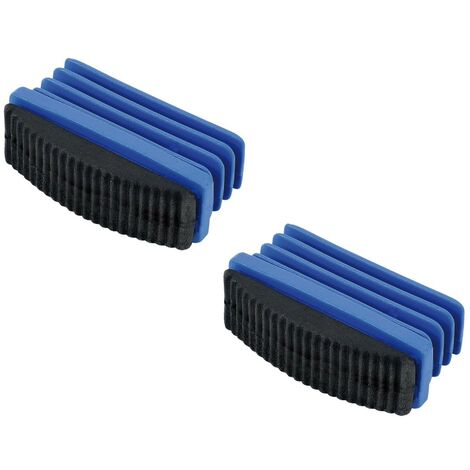 Piedino in plastica con supporto gommato per scala di alluminio svasata in kit da 2 pezzi (1/2)