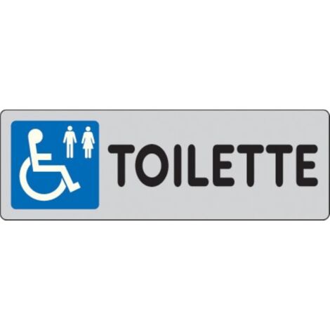 ETICHETTA SEGNALETICA TOILETTE DISABILI UOMO/DONNA (1/2)