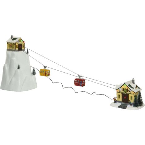 Decorazione Natalizia Snowy Adventures Bianco Caldo Luce LED Musica Scena (1/6)