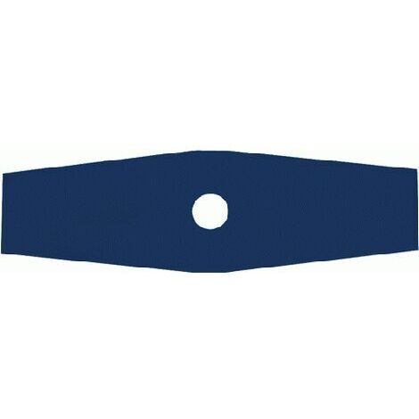 Lama disco a 2 denti in acciaio per decespugliatore 255 mm taglio diagonale
