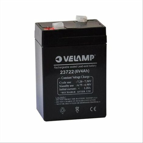 Velamp batteria ricaricabile 6v
