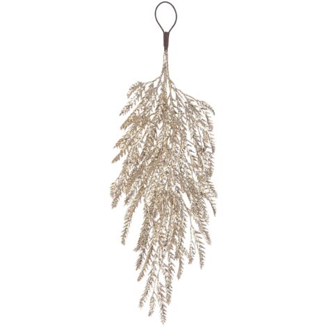 Rametto Decorativo "Peggy" Color Champagne In Polietilene Per Interni Ed Esterni 60203679