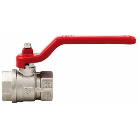Valvola a sfera con maniglia a leva attacco femmina/femmina passaggio standard -1"1/2