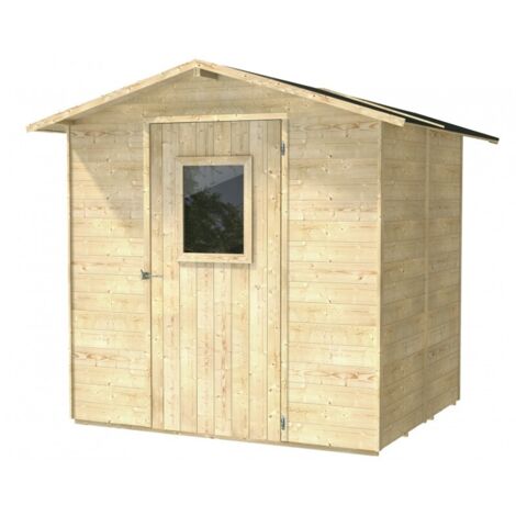 casetta in legno da giardino alce "vaniglia" in abete 200x207x214 cm