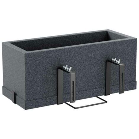 Vaso "Kit Schio Cassa" Essential da giardino e balcone per fiori e piante -Beton