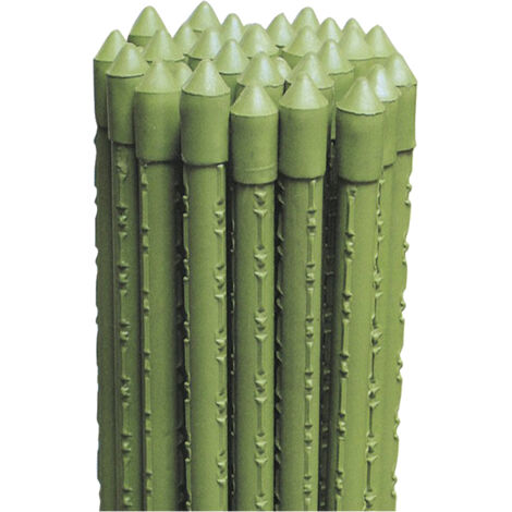 Cannetta in metallo plastificato tutore reggi piante per giardinaggio ed agricoltura -Ø 18 mm x h 240 cm / Confezione da 25 pezzi