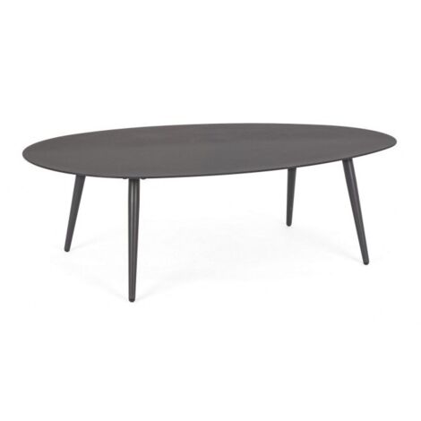 Tavolino per esterno in alluminio Antracite RIDLEY 120x75x h36 cm (1/5)