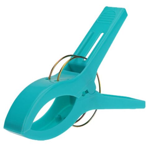 5 Mollette Grandi Per Asciugamani Da Spiaggia E Piscina - Clip Antivento In Plastica Resistente Per Lettini E Sedie, Colori Vivaci (Verde) - 2
