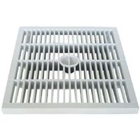 Coperchio a griglia per pozzetto monolitico in polipropilene con maglia antitacco -55 x 55 cm
