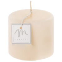 Candela Pillar Opaca per interno ed esterno, decorazione natalizia -Rosa Cipria / Ø 8 x h 14 cm