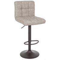 Sgabello bar & home Bizzotto modello bruce stile moderno colore grigio chiaro