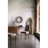 Panca classica legno velluto grigio Mathilde cm 110 x 36 x 47