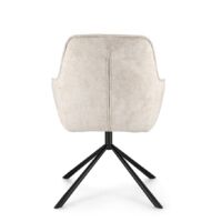 Set 2 Poltrone in Ecopelle Nera Moderna da Interno - EFFORTLESS - Colore: Bianco