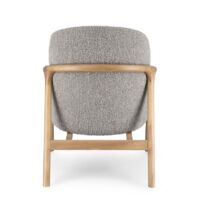 Poltrona "Elaide" per interno, Struttura In Rubberwood 65.5 x 74.5 x 82h cm -Stone
