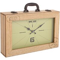 Orologio da tavolo "Life Rett" in mdf h 36x8x25.5 cm