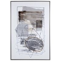 Quadro olio Crown dipinto su tela con applicazioni metalliche struttura in legno di abete cornice in plastica