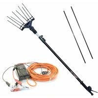 Abbacchiatore elettrico "Karbonium Evo AL300" centralina 12-33V con asta telescopica raccolta olive