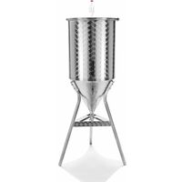Fermentatore inox professionale per birra artigianale, Tronco conico 60° con tappo a pressione -35 Lt
