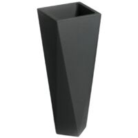 Vaso "Diamond" struttura in polietilene per esterno -Avorio / 26 x 72 cm