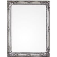 Specchio Legno Argentato Classico da Interno 36x126 cm - HALL