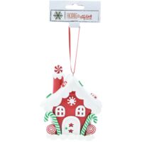 Pendente natalizio in argilla per Albero di Natale per decorazioni natalizie -Casa
