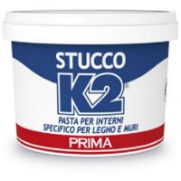 Stucco in pasta colorato "k2" per mobili, infissi e muri -1 kg noce scuro / 1 pezzo