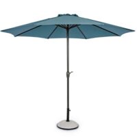 Ombrellone palo centrale "Kalife" in alluminio verniciato a polvere per giardino e balcone Ø 300 cm -Burgundy