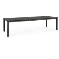 Tavolo allungabile "Konnor" in alluminio verniciato da esterno per giardino e veranda 160/240 cm -Barn