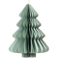 Alberello di Natale colore menta in carta , decorazione natalizia -40 cm