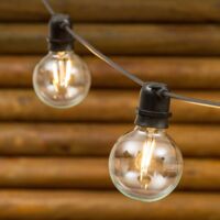 Catena luminosa Party con 10 lampade a led decorazione per veranda e giardino