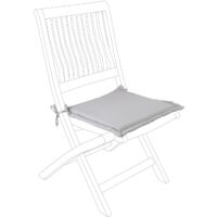 Cuscino per sedia trapuntato in poliestere 180 idrorepellente per interno ed esterno. -Antracite / 1 Pezzo