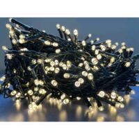 Serie Luci Natale 1200 Led Luce Fredda Giochi Luce Filo 62 mt Uso Esterno D2860