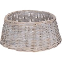 Cesta copri base per Albero di Natale sottoalbero in vimini Ø 60 cm -Beige