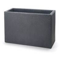 Vaso di design Moderno "Cassa Schio" Essential da giardino e balcone per fiori e piante -60 cm / Antracite