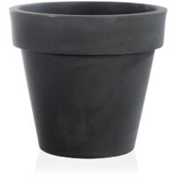 Vaso tondo "Standard One Essential" in plastica colorati da esterno e giardino per piante e fiori -80 cm / Cappuccino