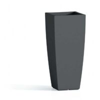 Vaso in Polimero Monacis Stilo Square Antracite - cm 33 X 33 - h 70 cm.