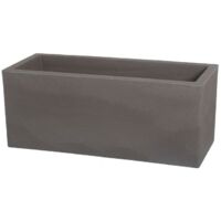 Fioriera rettangolare cappuccino 60x24,5 cm h 24,5 mod. Schio cassa