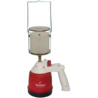 Lampada da campeggio a gas accensione elettrica "Piezo" con vetrino opaco