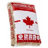 Pellet canadese professionale per riscaldamento di abete rosso 80% + abete bianco 20% kg 15 -1 Sacco da 15 kg