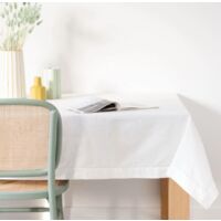 Tovaglia rettangolare in cotone colorato ideale per interni ed esterni -Grigio / 140 x 180 cm