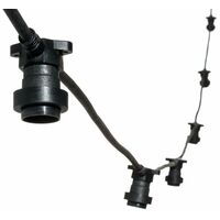 Cavo portalampade catena prolungabile esterno 5 mt vintage luce calda multicolor