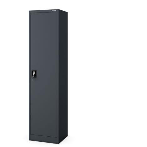 Aktenschrank ALEX, 450 x 1850 x 400 mm, Anthrazit