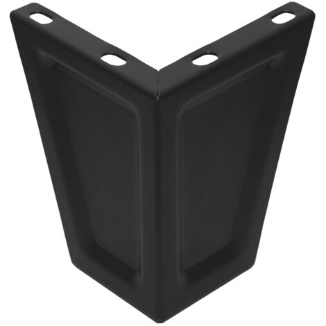 Schrankfüße, Set mit 4 Stück Schwarz