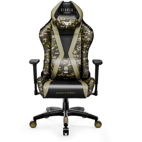 Gaming-Stuhl Verstellbares PU-Leder Silent Wheel Ergonomischer Stuhl mit  hoher Rückenlehne mit Nacken- und Lendenkissen 51x36x(42-52)cm schwarz und  grau