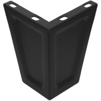 Schrankfüße, Set mit 4 Stück Schwarz