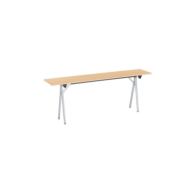 Table rectangulaire pliante plateau hêtre L 120 x P 70 cm - Classique